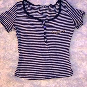 Striped shirt sleeve